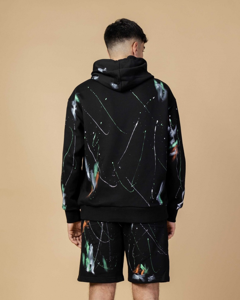 Sprayground Hoodie PAINT SPLAT HOODIE Black | OFGEA3149