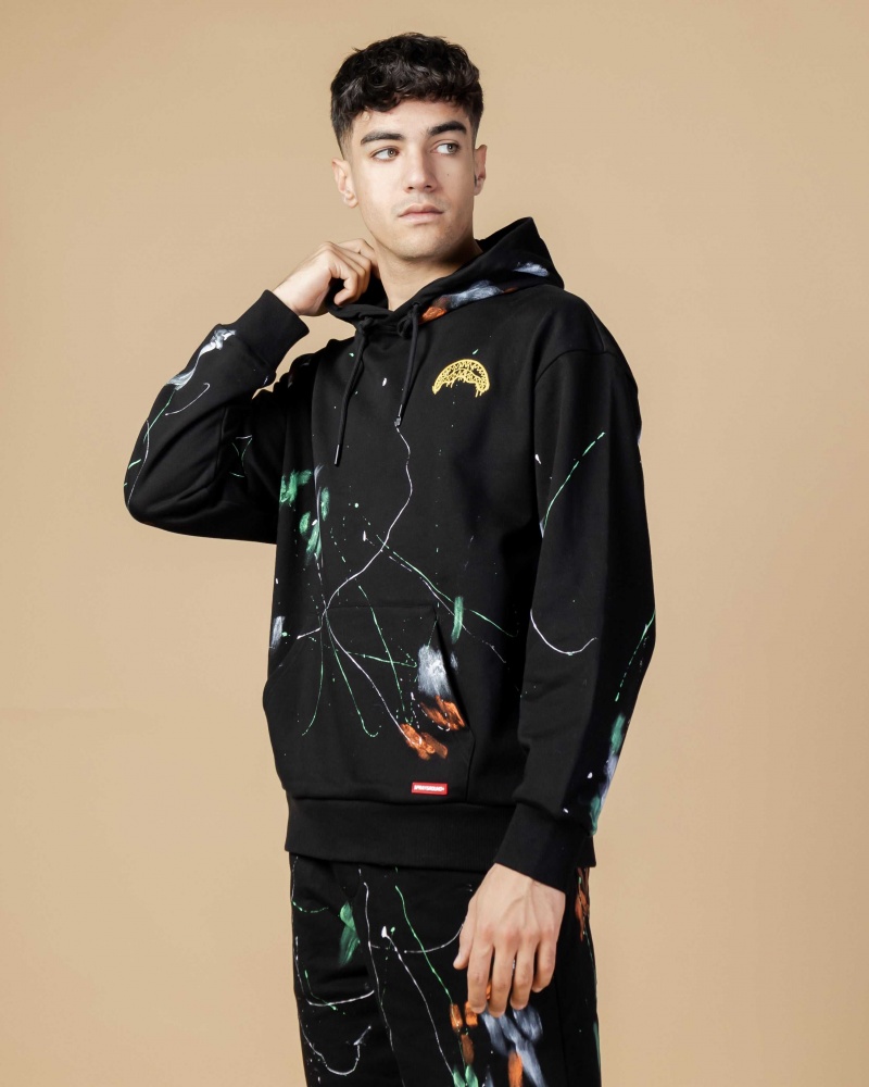 Sprayground Hoodie PAINT SPLAT HOODIE Black | OFGEA3149