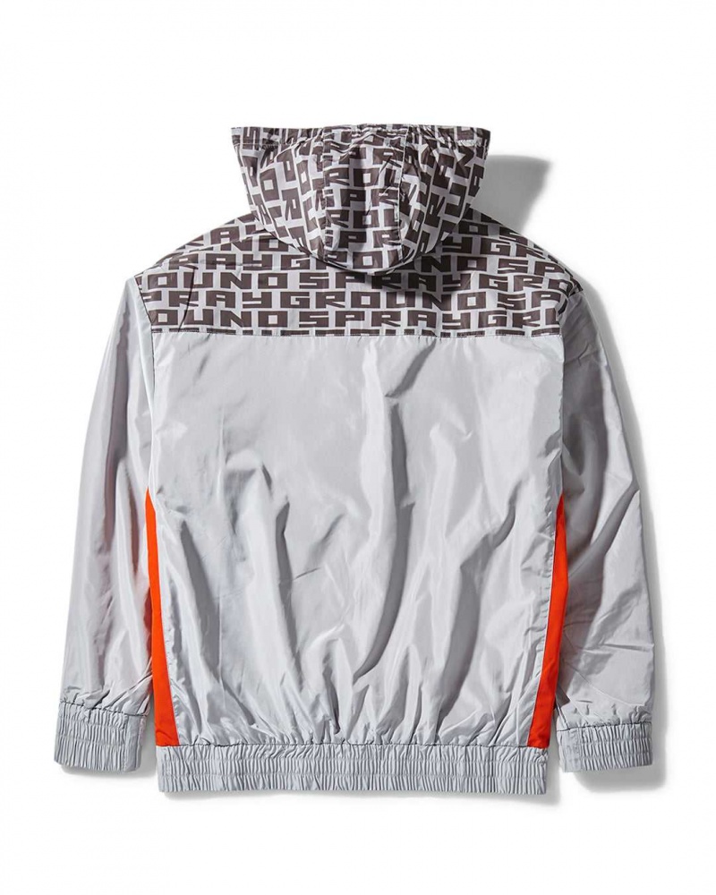 Sprayground Hoodie SG INFINITY FRONT HOODIE -STREETWEAR W/ POP CONTRAST Silver | RZNPU6980