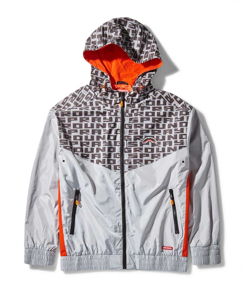 Sprayground Hoodie SG INFINITY FRONT HOODIE -STREETWEAR W/ POP CONTRAST Silver | RZNPU6980