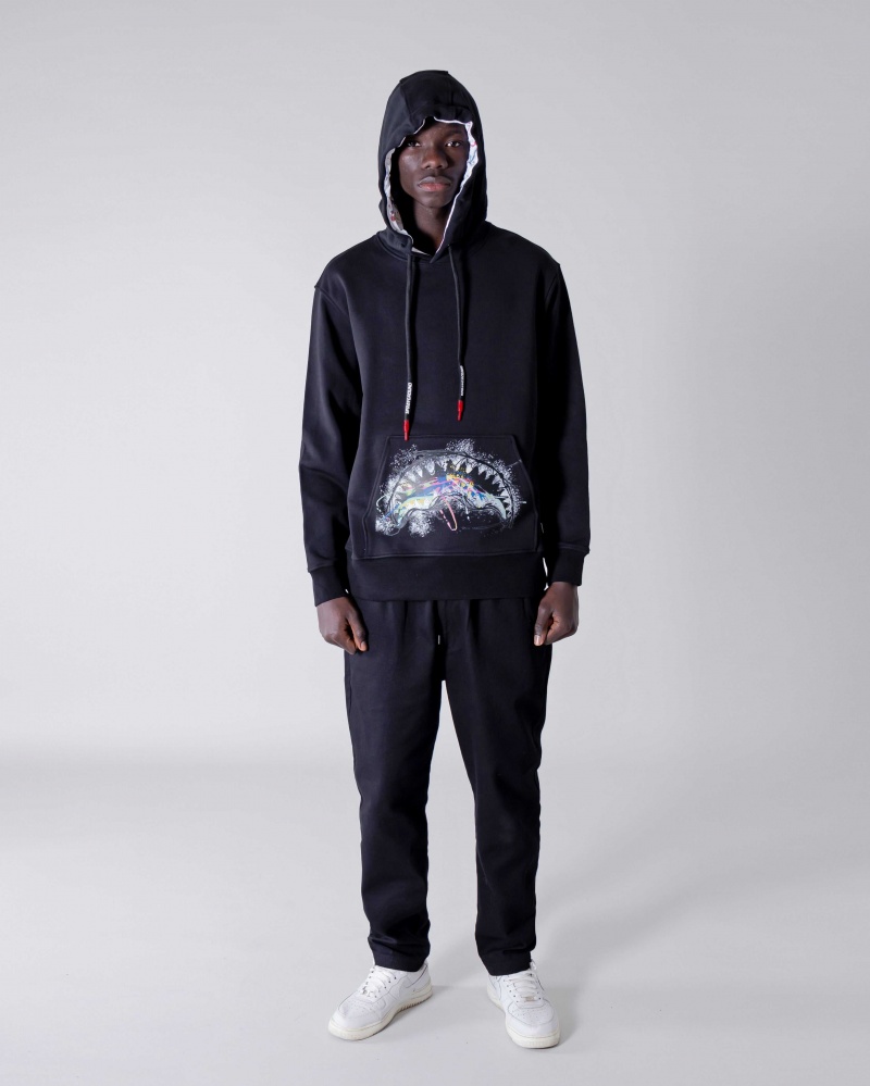 Sprayground Hoodie SPLATS HOODIE Black | ACTKX0869