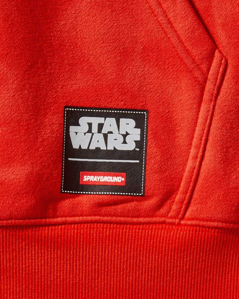 Sprayground Hoodie STAR WARS MANDALORIAN RHINESTONE HOODIE Red | MEZOA3824