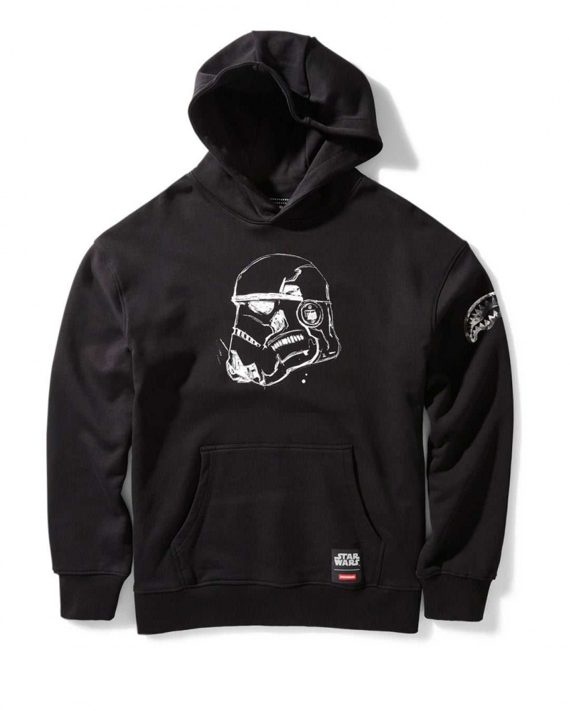 Sprayground Hoodie STAR WARS TROOPER GRAFFITI HOODIE Black | FBJMC6308