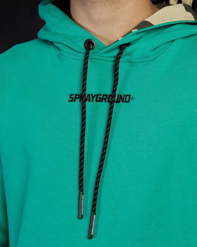 Sprayground Hoodie STD HOODIE Blue Green | IQVFH7654