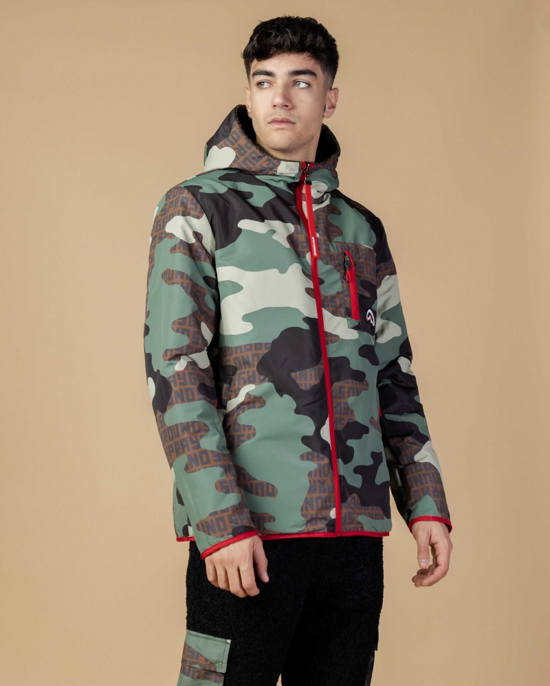 Sprayground Jacket DOUBLE TEDDY NYLON JACKET Green | DVPSM3492