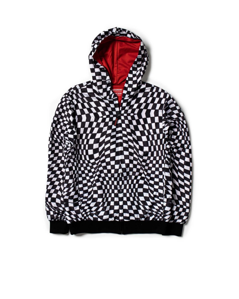 Sprayground Jacket PSYCHO CHECKERED Black | RQYOM4208