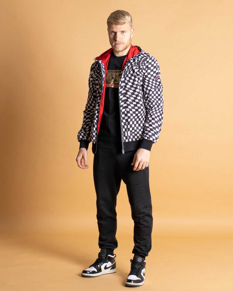 Sprayground Jacket PSYCHO CHECKERED Black | RQYOM4208