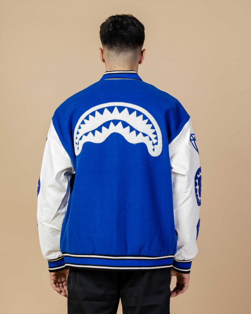 Sprayground Jacket VARSITY MONEY JACKET Blue | BKUNQ6957