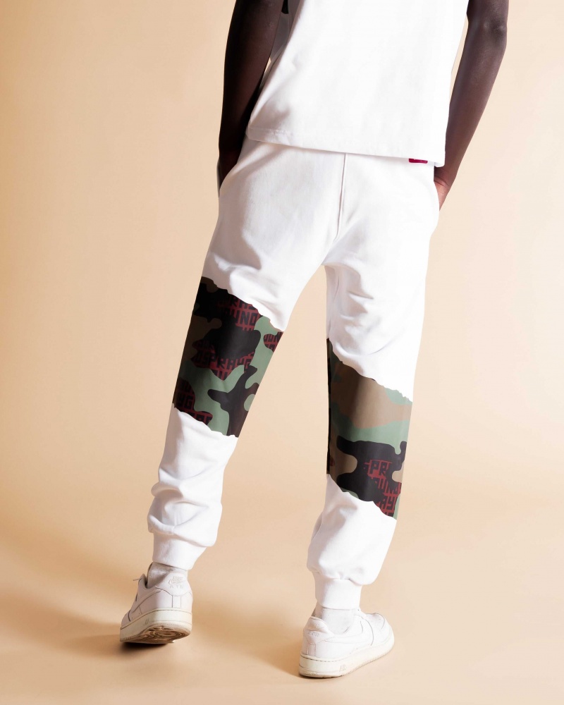 Sprayground Joggers ANDRE SPRAYGROUND PANTS Camo White | FONYD4960