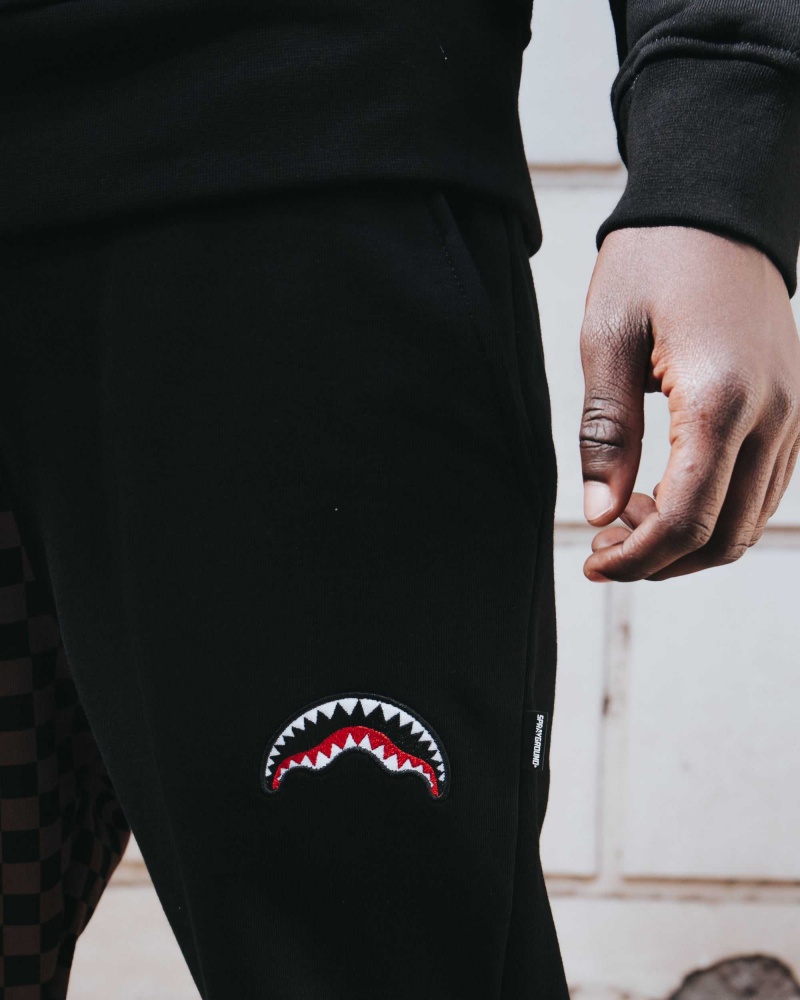 Sprayground Joggers BURNT SHARKS IN PARIS Black | IKVUB4367