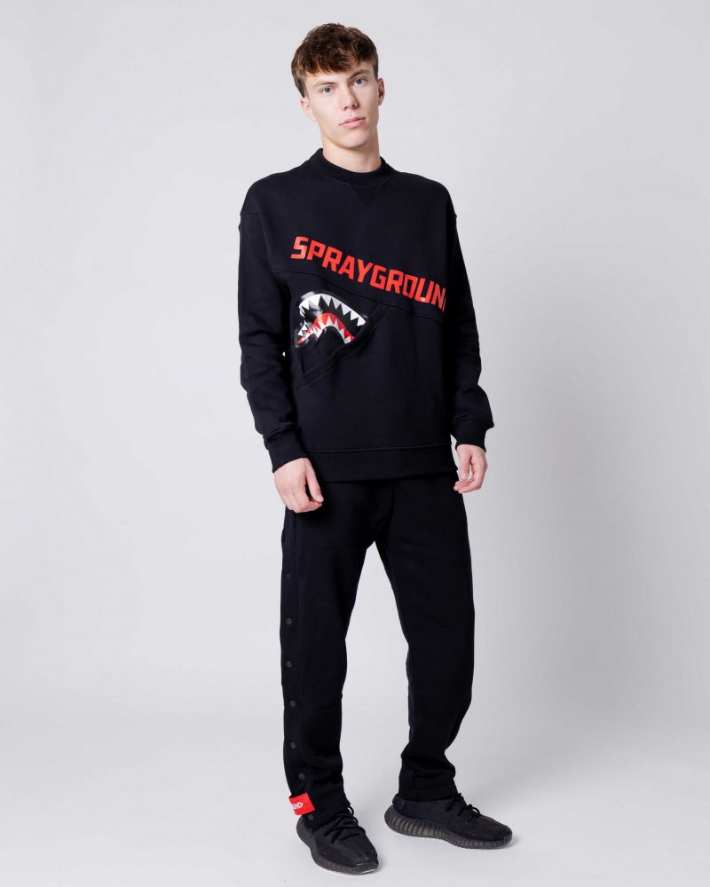 Sprayground Joggers BUTTON Black | RDVKM0763