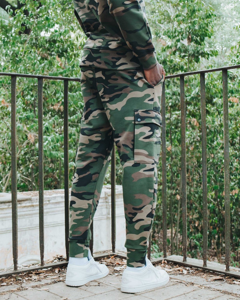 Sprayground Joggers CARGO PANTS Camo Green | IVDAS7482