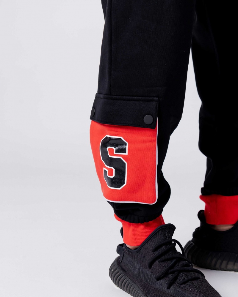 Sprayground Joggers CARGO POCKET Black | KLZVC7826