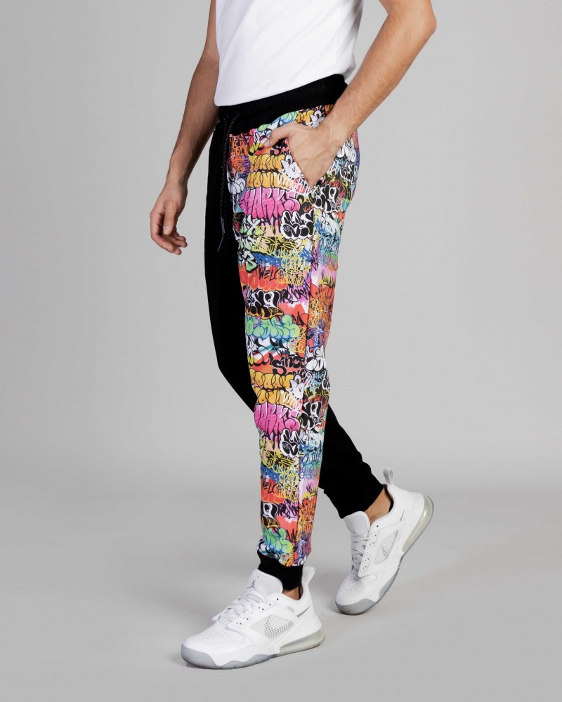 Sprayground Joggers PANT TUTA SCRITTE Black | HJEZC4956