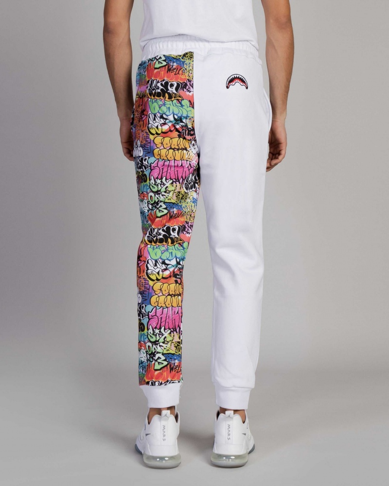 Sprayground Joggers PANT TUTA SCRITTE White | SLXVQ0498