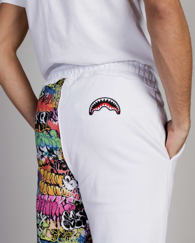 Sprayground Joggers PANT TUTA SCRITTE White | SLXVQ0498