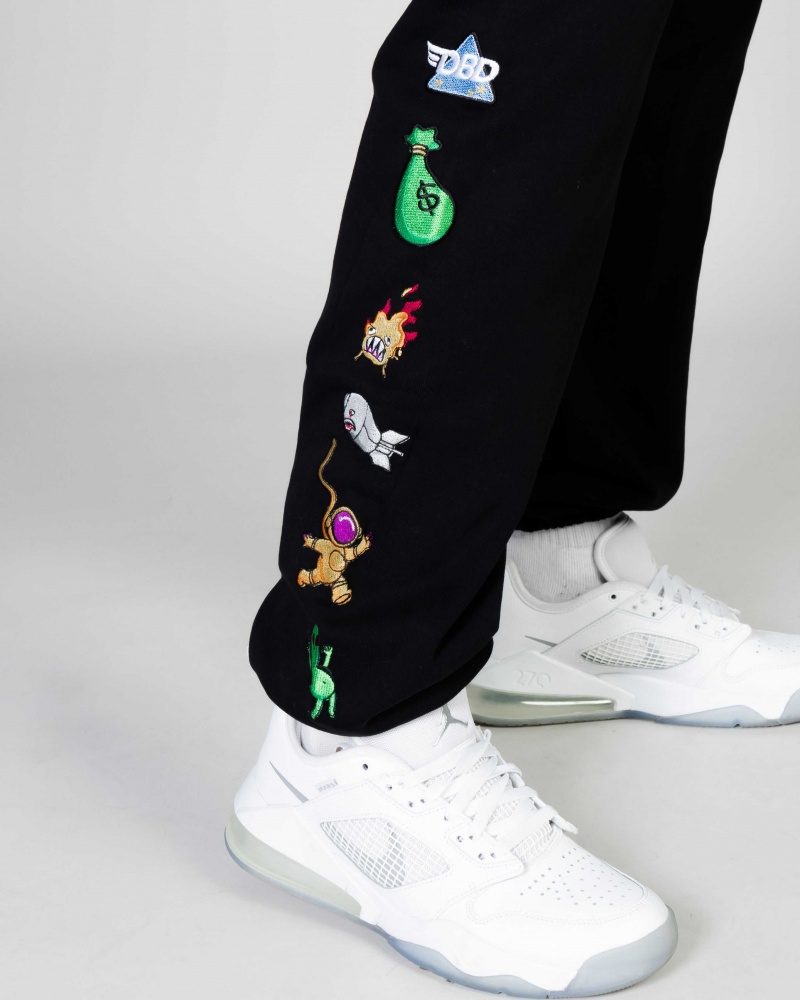 Sprayground Joggers PATCHES Black | ISVKO4792