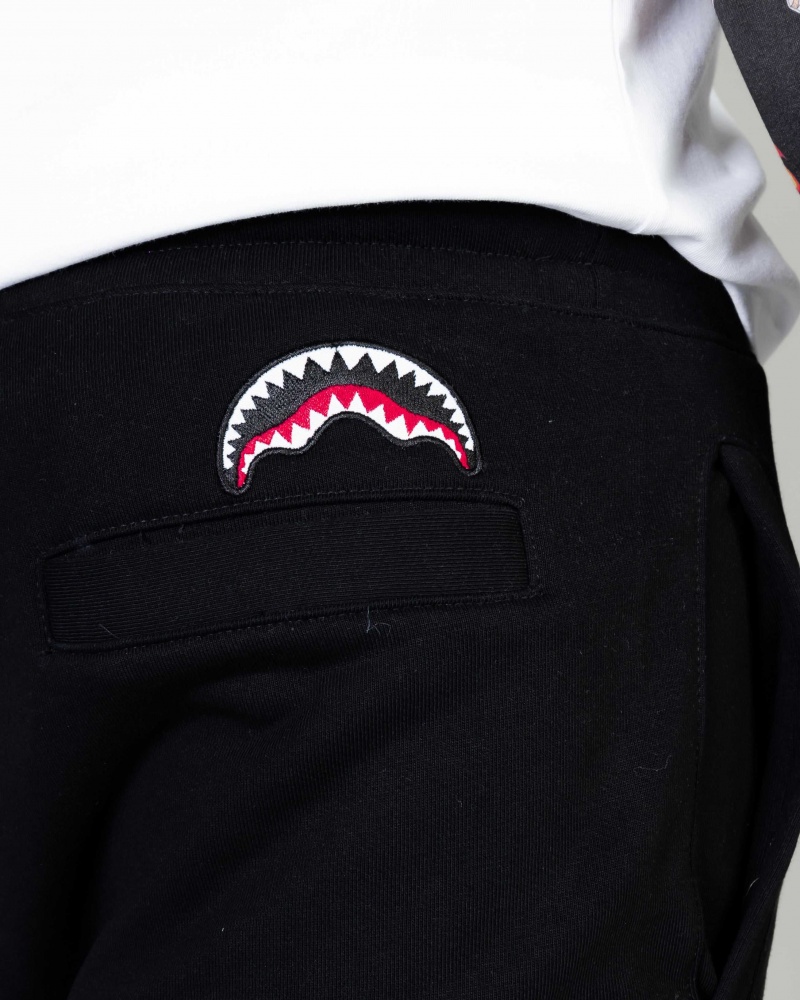 Sprayground Joggers PATCHES Black | ISVKO4792