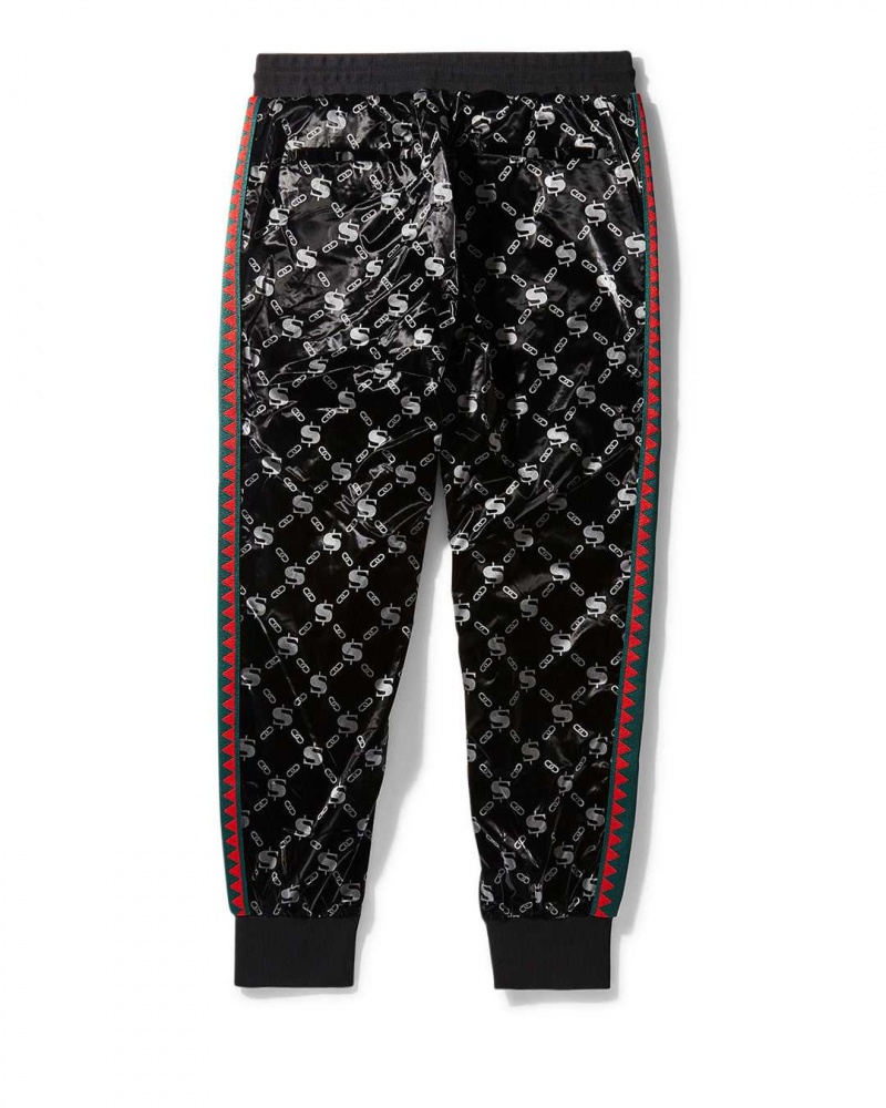 Sprayground Joggers SG LOGO-VSM GLOSSY JOGGERS Black | WZIVR9632