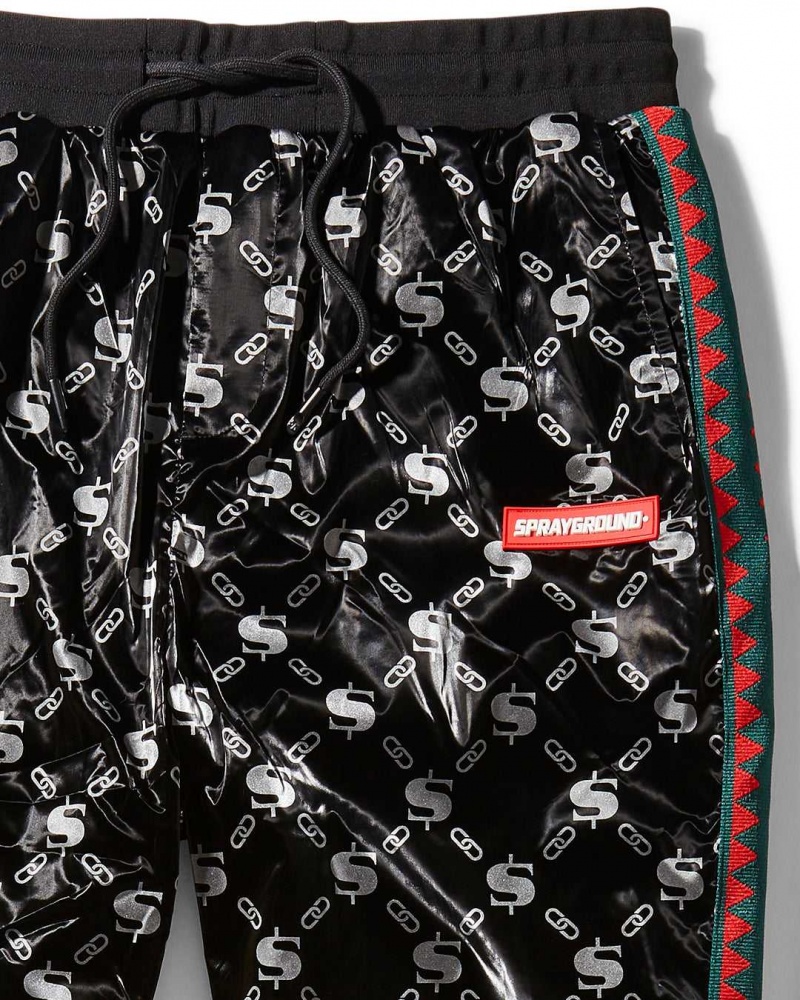 Sprayground Joggers SG LOGO-VSM GLOSSY JOGGERS Black | WZIVR9632