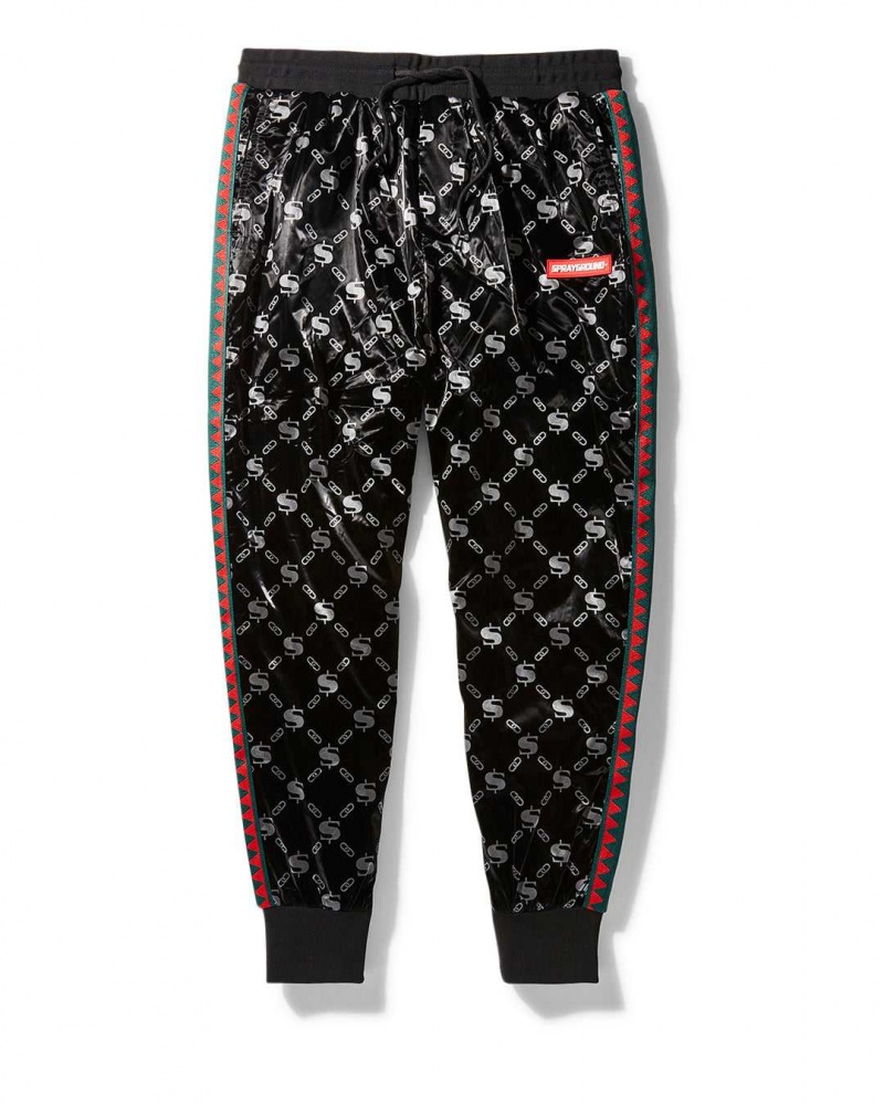 Sprayground Joggers SG LOGO-VSM GLOSSY JOGGERS Black | WZIVR9632