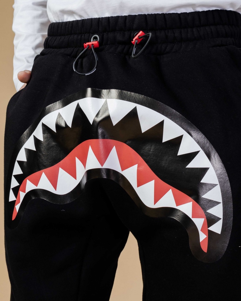 Sprayground Joggers SMOOTH FRONT PANTS Black | NQUKL7289