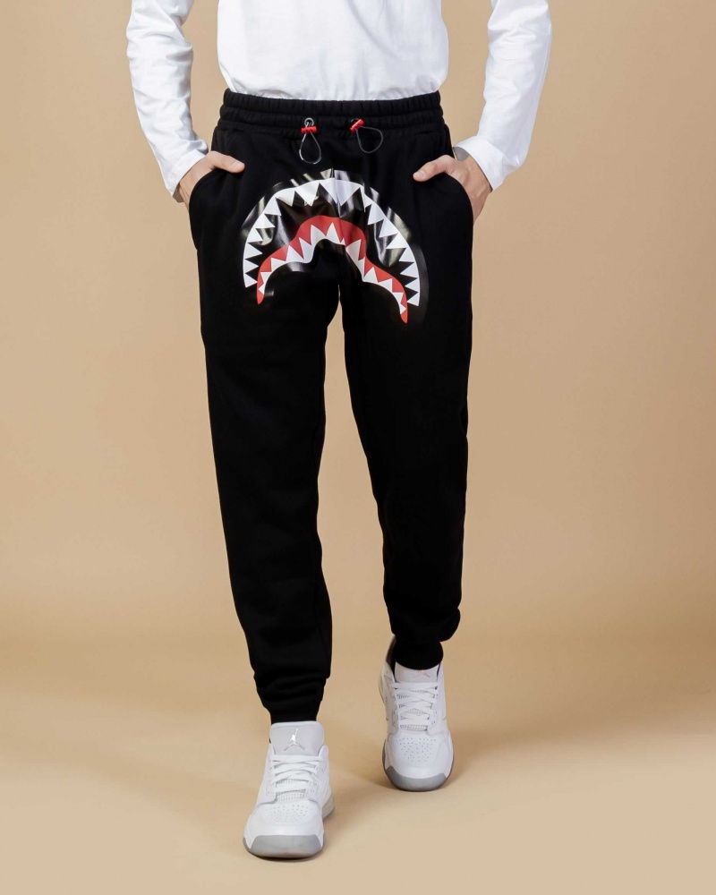 Sprayground Joggers SMOOTH FRONT PANTS Black | NQUKL7289