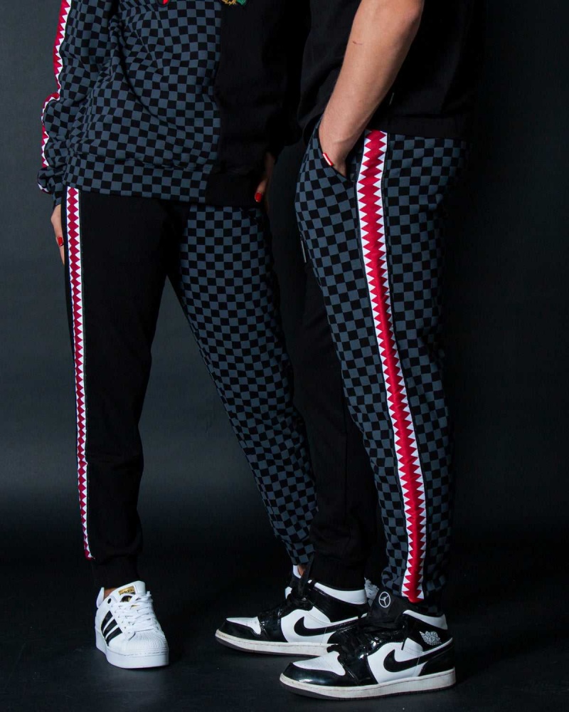 Sprayground Joggers SPUCCI SPLIT PANTS Black | XFUQY3218