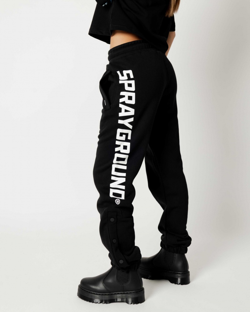 Sprayground Joggers VANDALIZED PEONIES Black | JDQZC9735