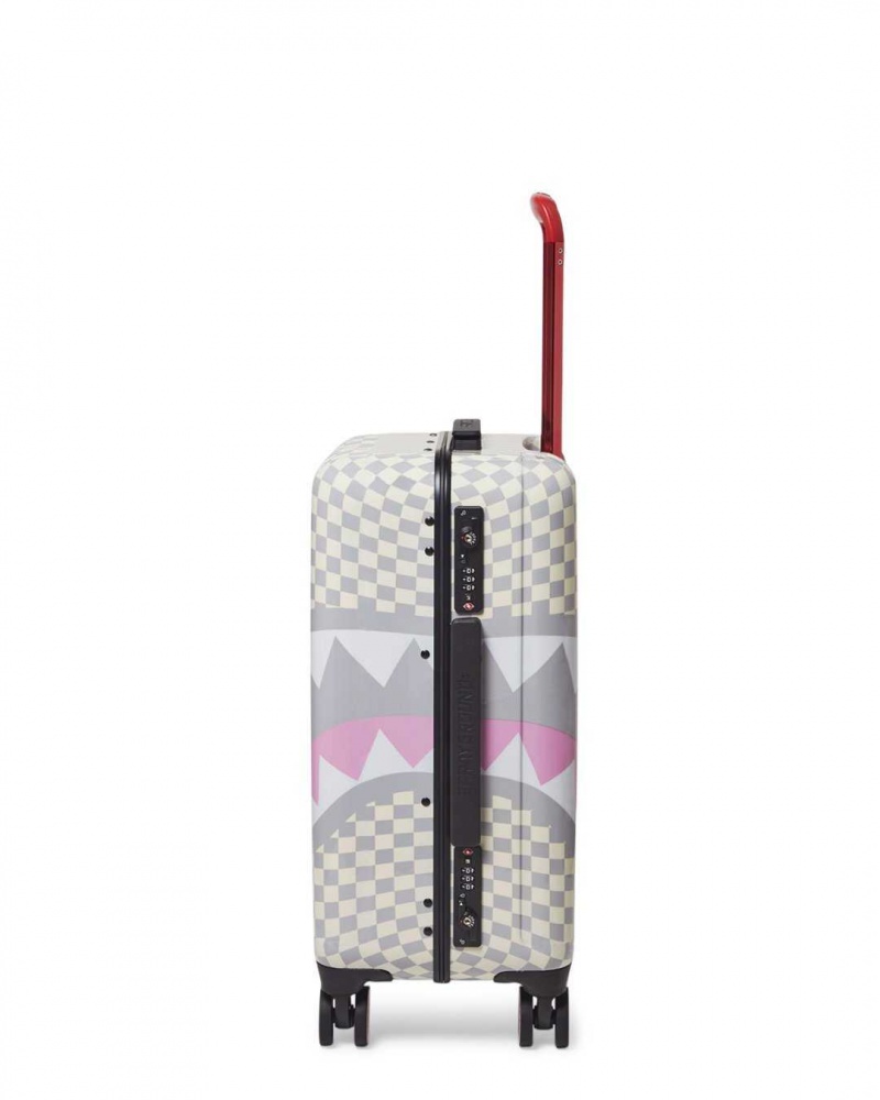 Sprayground Luggage ALL DAY LA PALAIS CARRY-ON LUGGAGE Rose / White | VYHXS5764