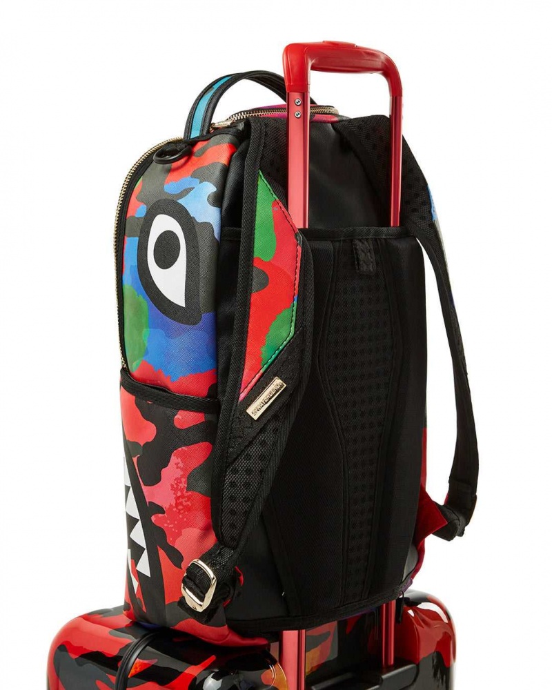 Sprayground Luggage CAMOBURST LUGGAGE Black | OWQCR7106