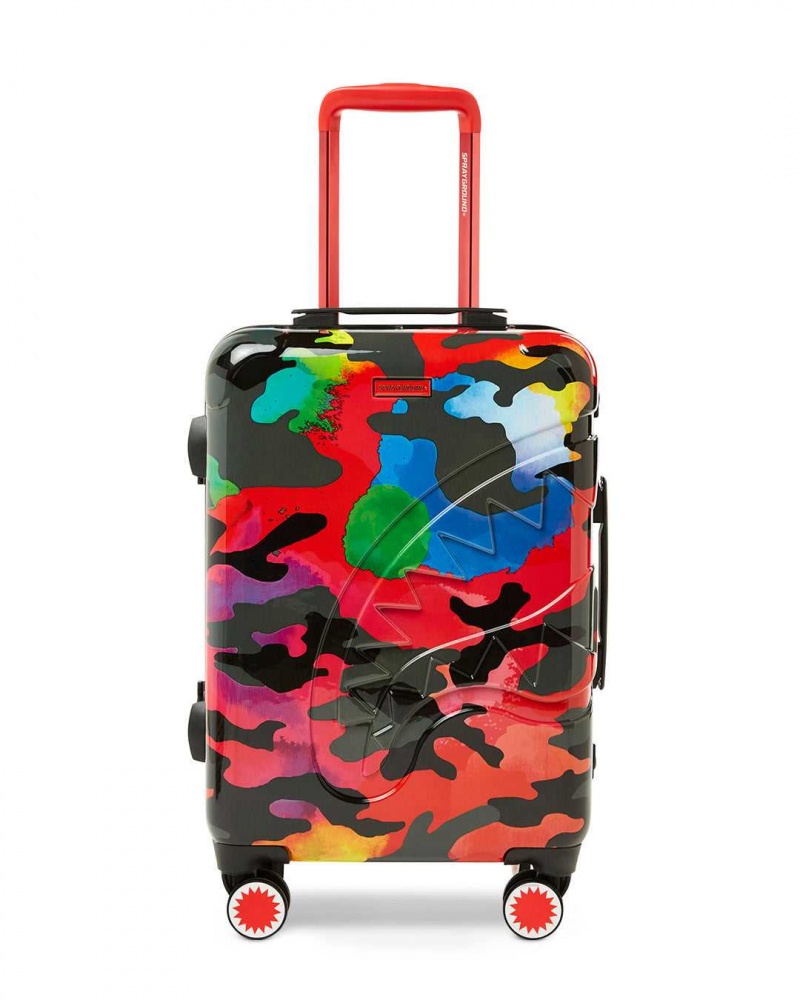 Sprayground Luggage CAMOBURST LUGGAGE Black | OWQCR7106