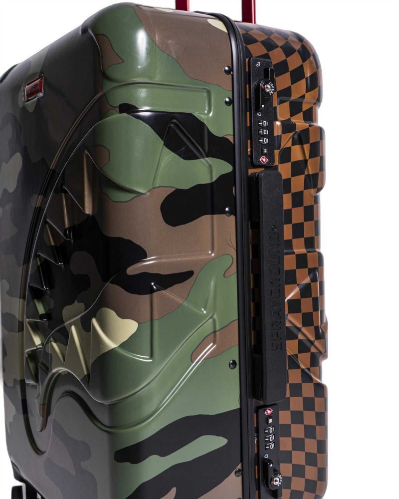 Sprayground Luggage CHECKS & CAMOFLAGUE Green | IAXFS7182