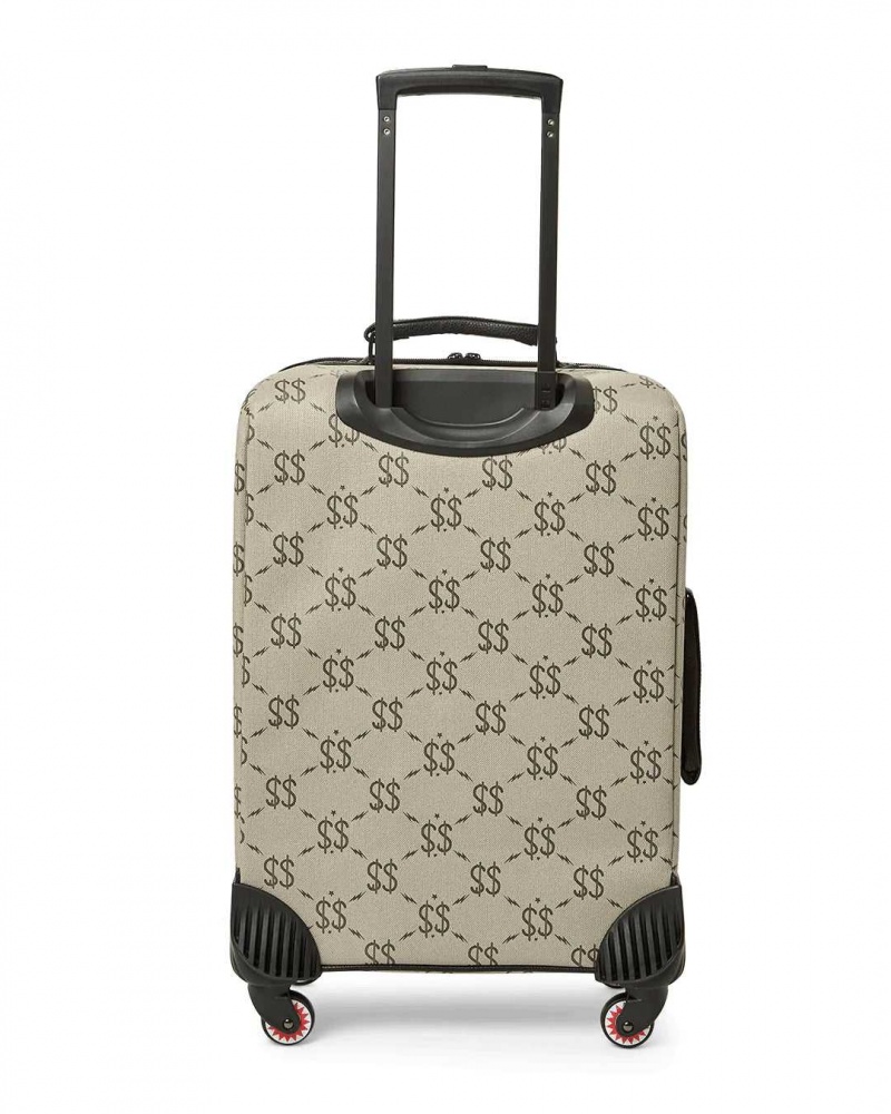 Sprayground Luggage DOUBLE MONEY SOFT LUGGAGE Grey | BDQIS7963