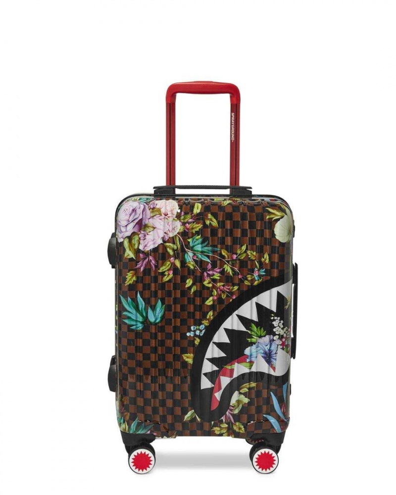 Sprayground Luggage GARDEN OF SHARKS SHARKNAUTICS HARDSHELL CARRY-ON LUGGAGE Multicolor | PCQKI9472