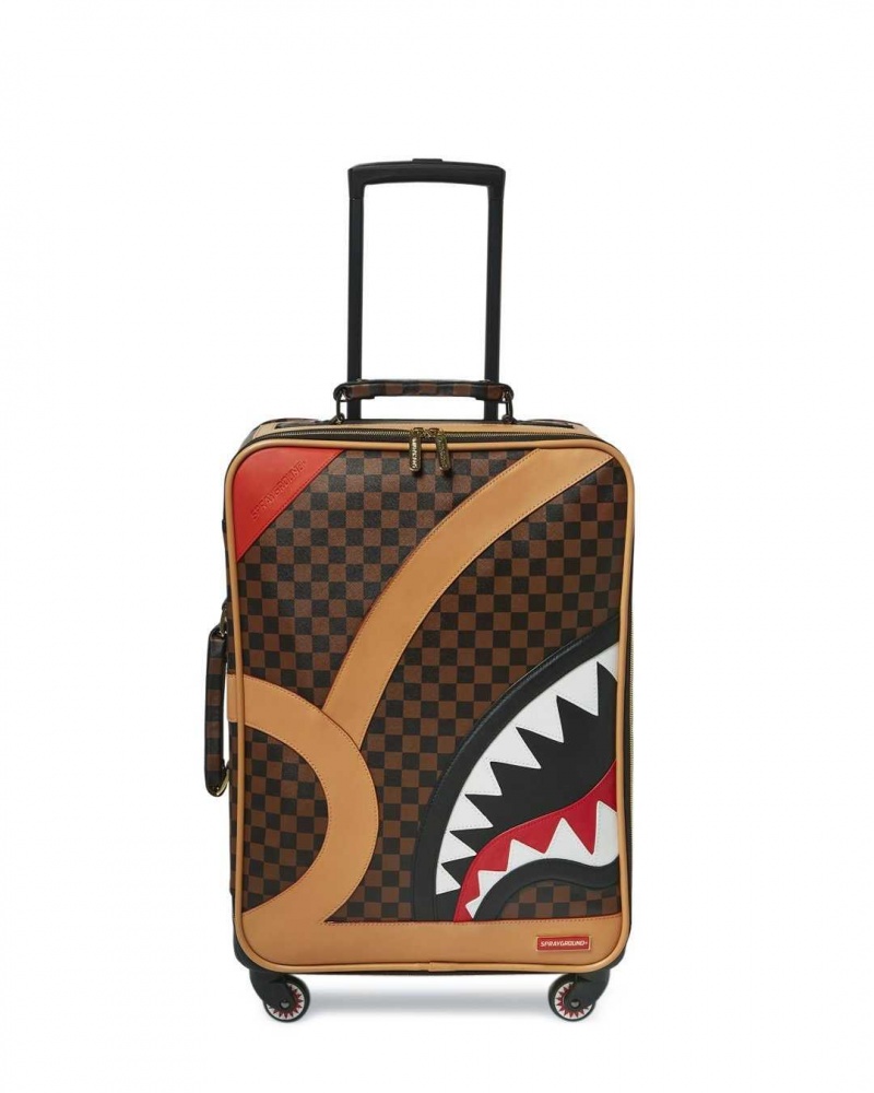 Sprayground Luggage HENNY AIR TO THE THRONE CUT & SEW VEGAN LEATHER CARRY-ON LUGGAGE Multicolor | KVWAP2897