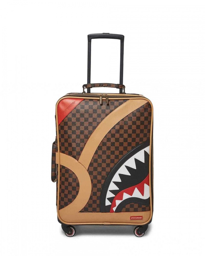 Sprayground Luggage HENNY AIR TO THE THRONE CUT & SEW VEGAN LEATHER CARRY-ON LUGGAGE Multicolor | KVWAP2897