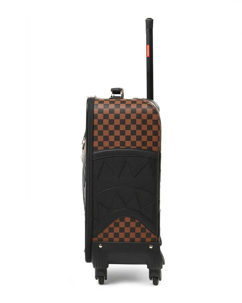 Sprayground Luggage HENNY SIP LOCK LUGGAGE Brown | HJURG5307