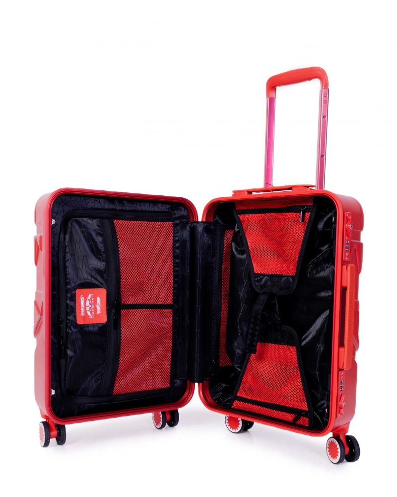 Sprayground Luggage MOLD ED CARRY-ON LUGAGGE Red / Red | WTXAN0637