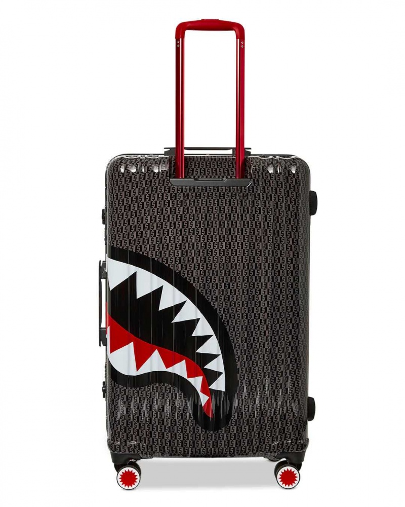 Sprayground Luggage MONEY CHECK LUGGAGE Grey | IFYCG0875