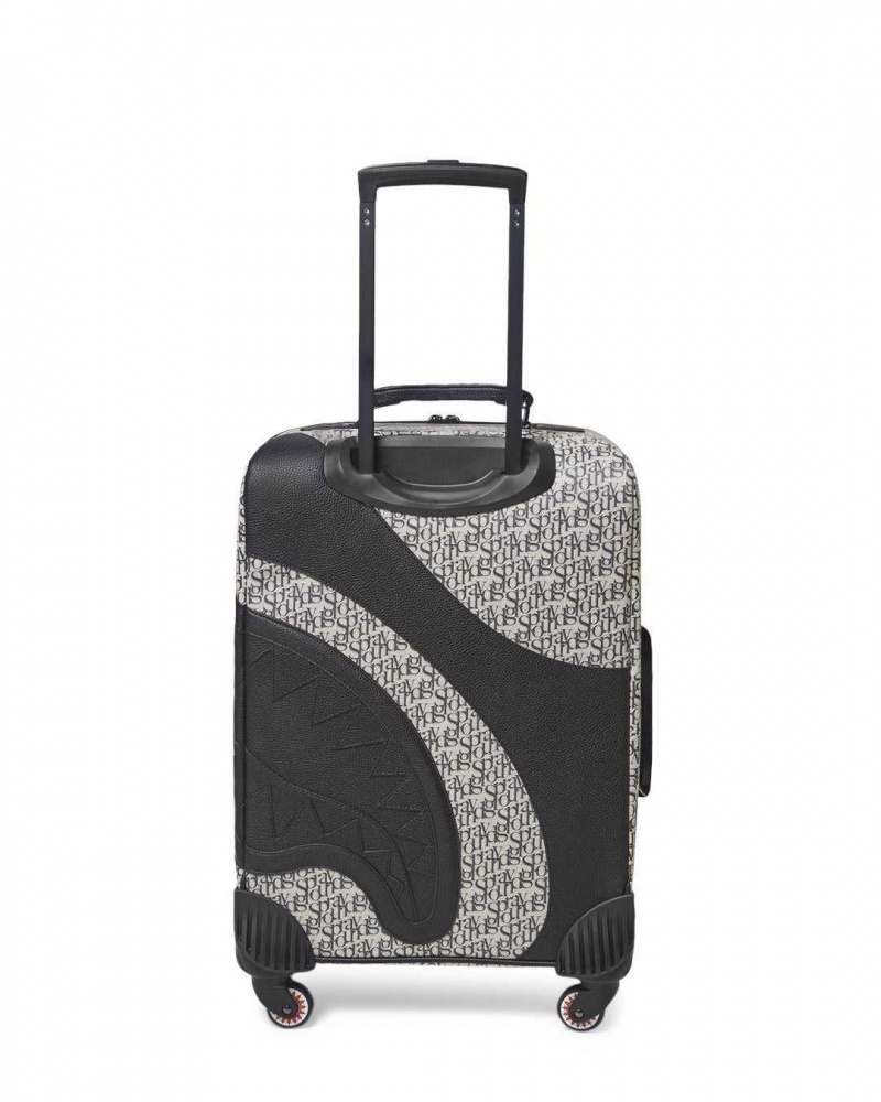 Sprayground Luggage SG ALL DAY CUT & SEW VEGAN LEATHER CARRY-ON LUGGAGE Black | CMSIE6542