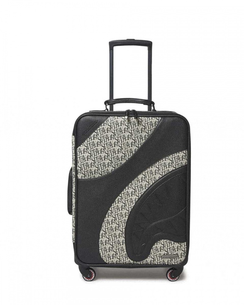 Sprayground Luggage SG ALL DAY CUT & SEW VEGAN LEATHER CARRY-ON LUGGAGE Black | CMSIE6542