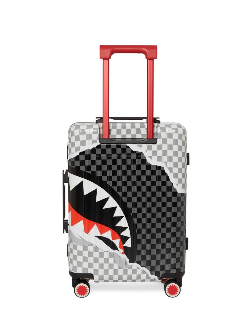 Sprayground Luggage TEAR IT UP HARDSHELL CARRYON Grey | JDCAB9607