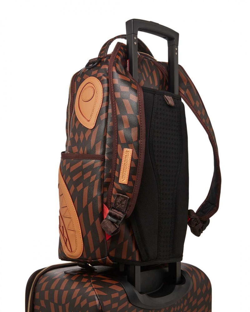 Sprayground Luggage TRIPPY HENNY SOFT LUGGAGE Brown | RHFTG6815