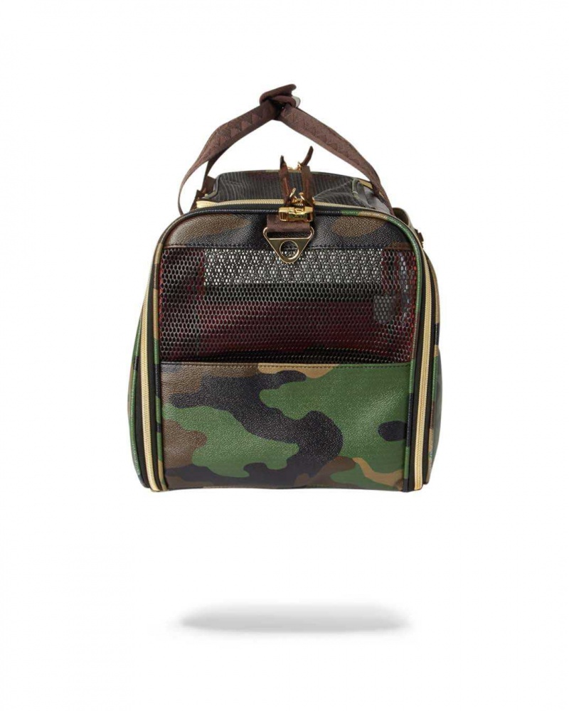 Sprayground Pet carrier SHARK PET CARRIER Camo Green | IDGCH2390