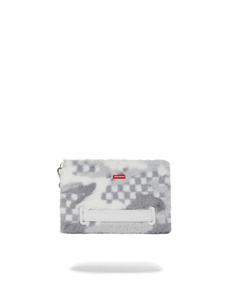 Sprayground Pochette 3AM FUR POUCHETTE White | LDXVA3917