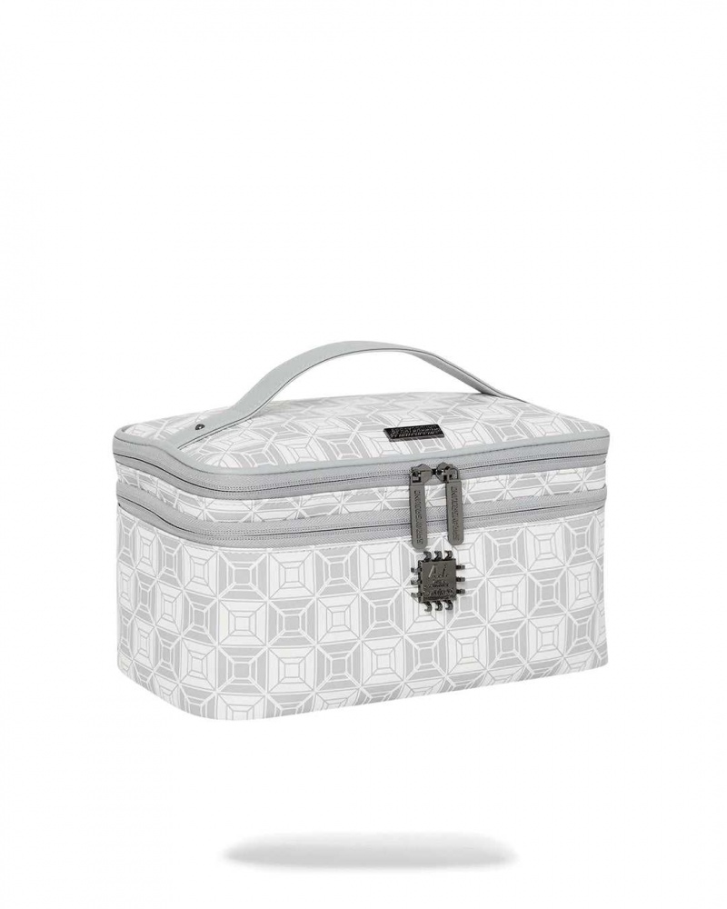 Sprayground Pochette AI STUNNA COSMETIC Cream Grey | DKWOP3621