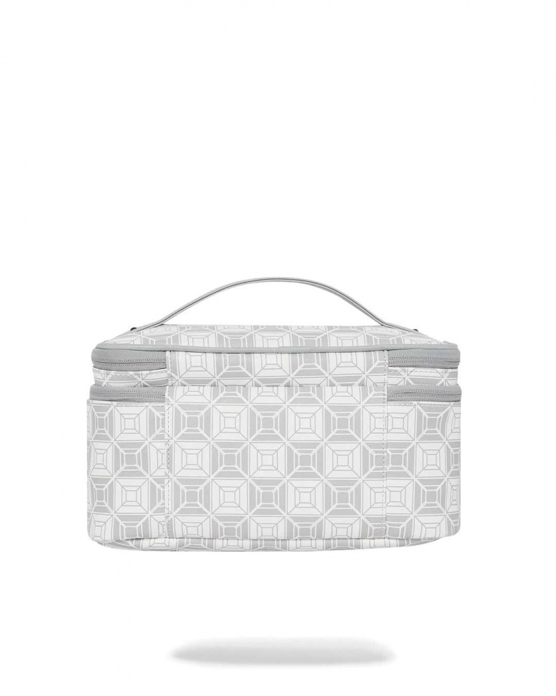 Sprayground Pochette AI STUNNA COSMETIC Cream Grey | DKWOP3621