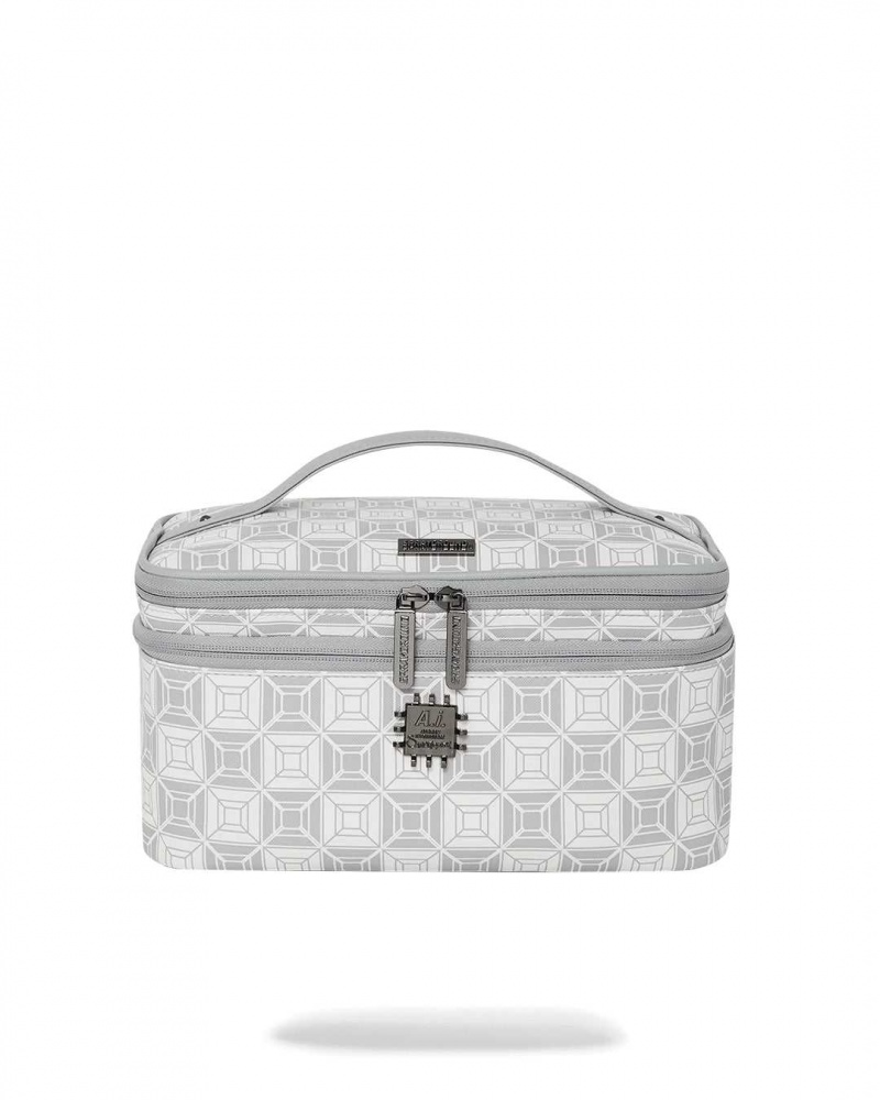 Sprayground Pochette AI STUNNA COSMETIC Cream Grey | DKWOP3621