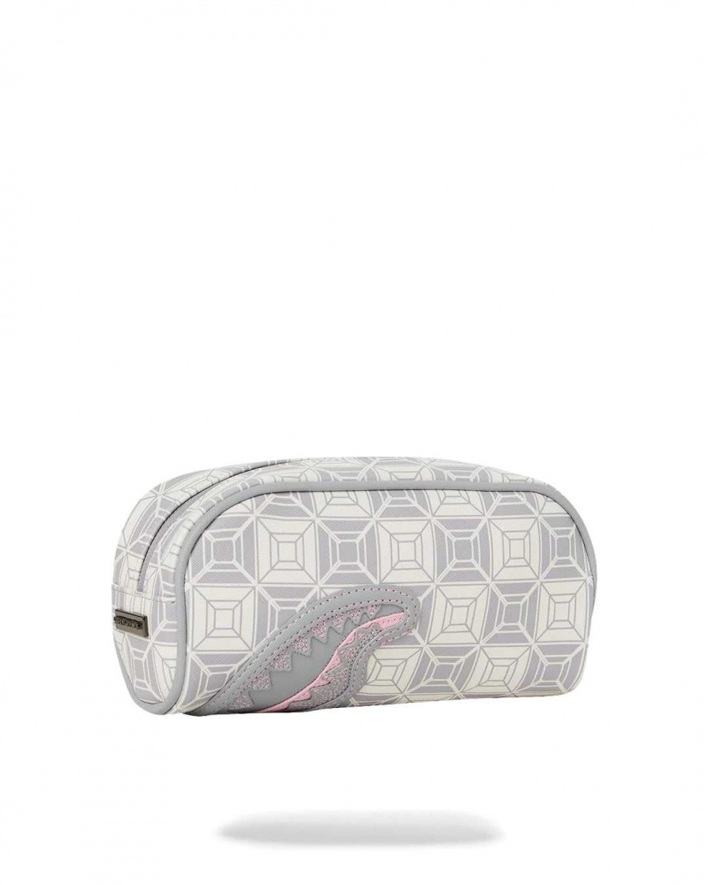 Sprayground Pochette AI STUNNA POUCH Cream Grey | ATBRQ7451